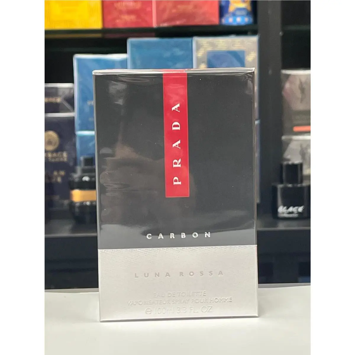 Prada Luna Rossa Carbon Eau de Toilette For Men 3.3 Fl. Oz. / 100ml