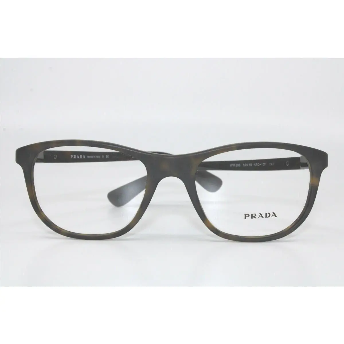 Prada PR29S HAQ-1O1 Matte Dark Tortoise Eyeglasses 52
