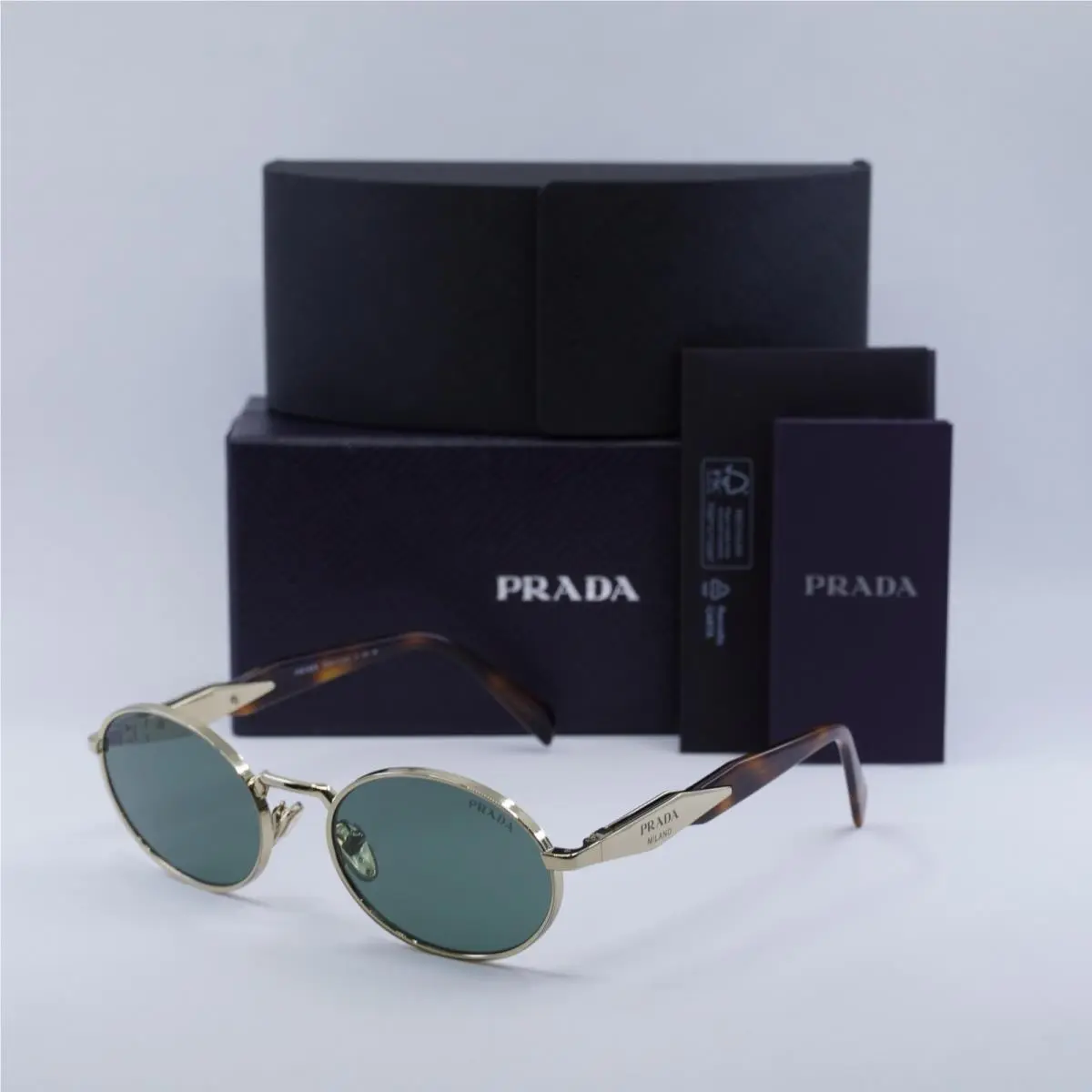 Prada PR65ZS ZVN70L Pale Gold/dark Green 55-20-140 Sunglasses