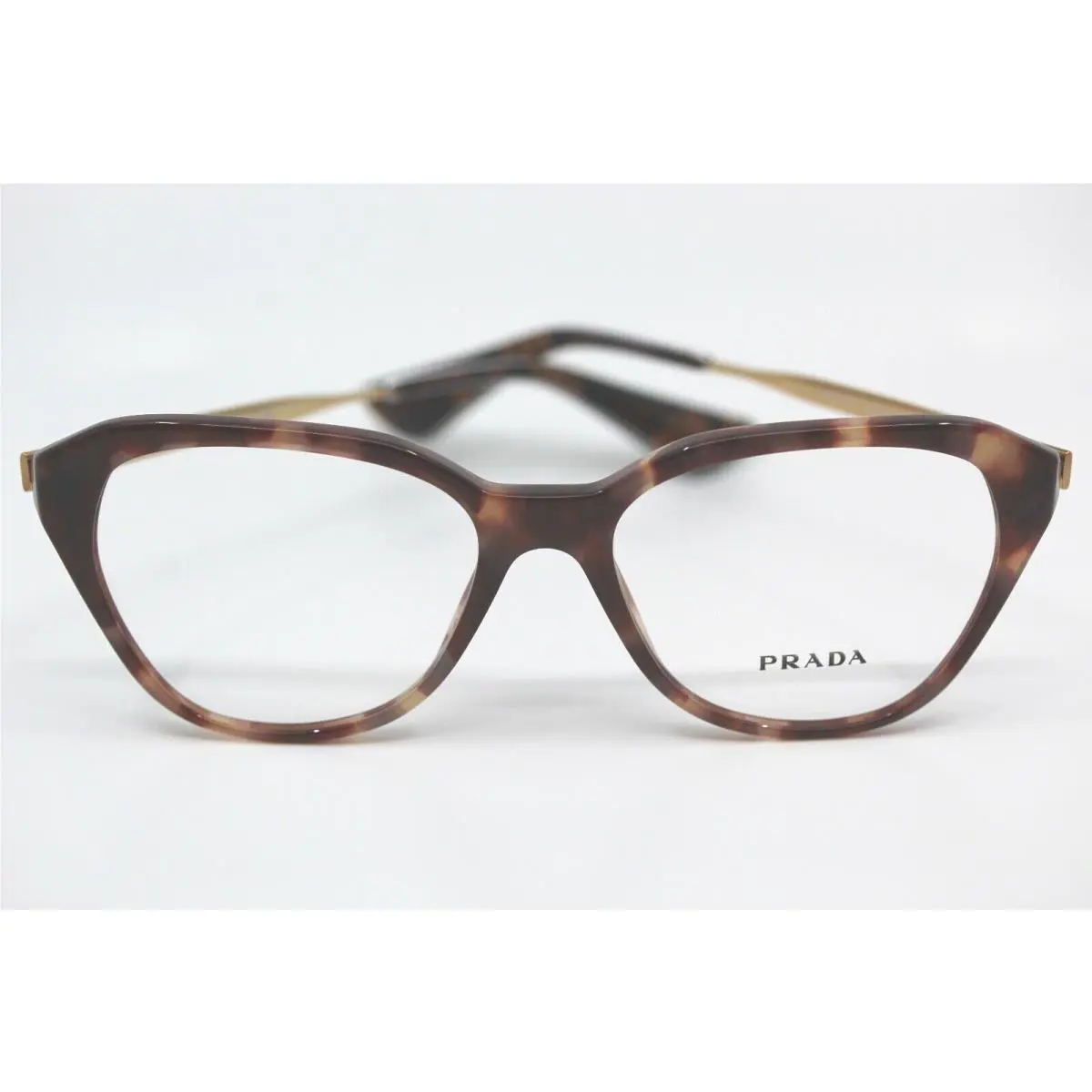 Prada PR28S UE0-1O1 Tortoise and Gold Eyeyeglasses 52