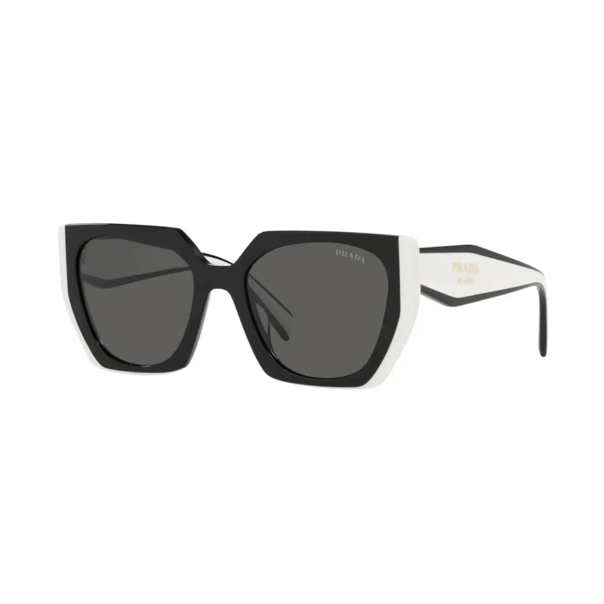 Prada Monochrome PR 15WS Black and Talc/dark Grey 09Q-5S0 Sunglasses