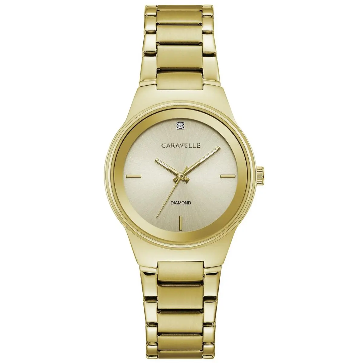 Women`s Modern Beige Dial Watch - 44P101 by Caravelle
