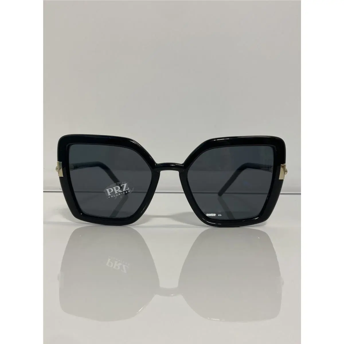 Prada SPR09W 1AB5Z1 Black Polarized Acetate Woman’s Sunglasses 54mm