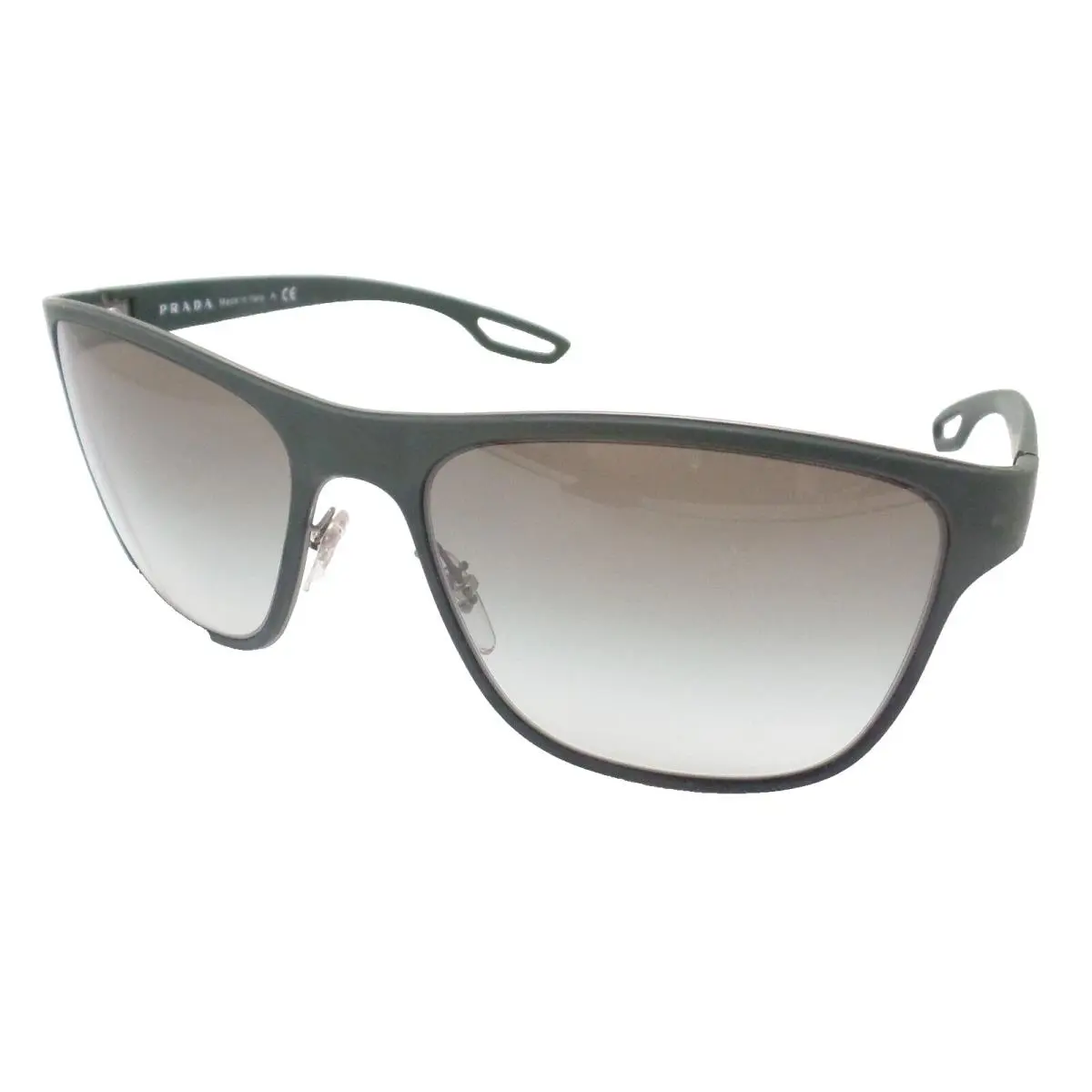 Prada Linea Rossa Sport Sps 56QA UAZ-0A7 Deep Green Grey Authenticsunglasses - Frame: Matte Deep Green, Lens: Grey Fade