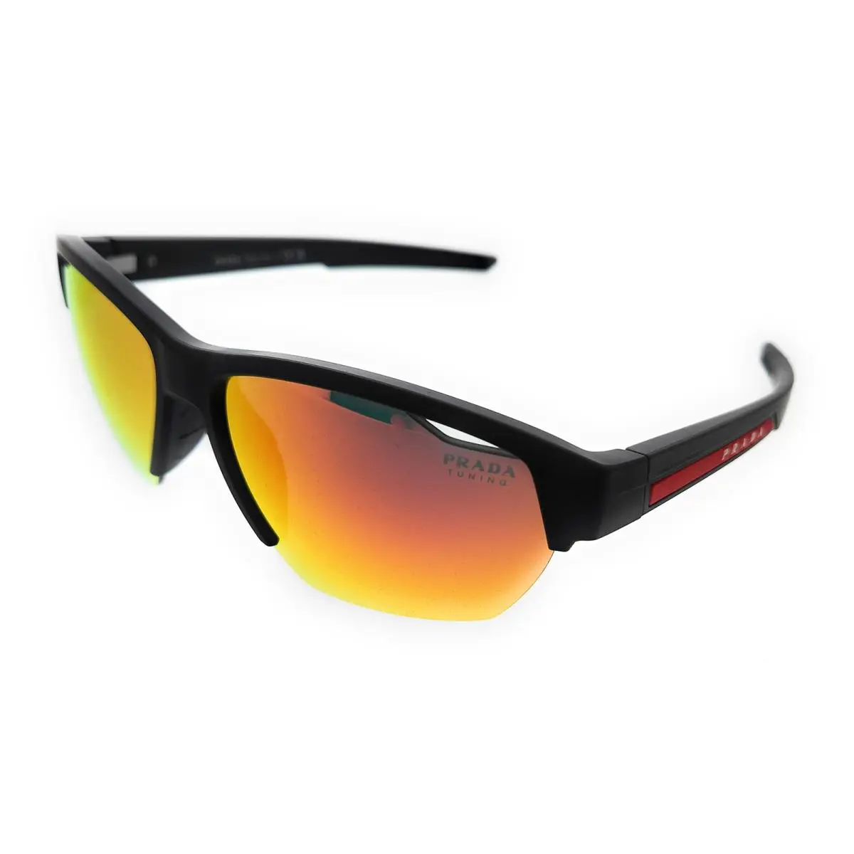 Prada Linea Rossa 0PS 03YS 1BO04U Matte Black Rectangular Sunglasses