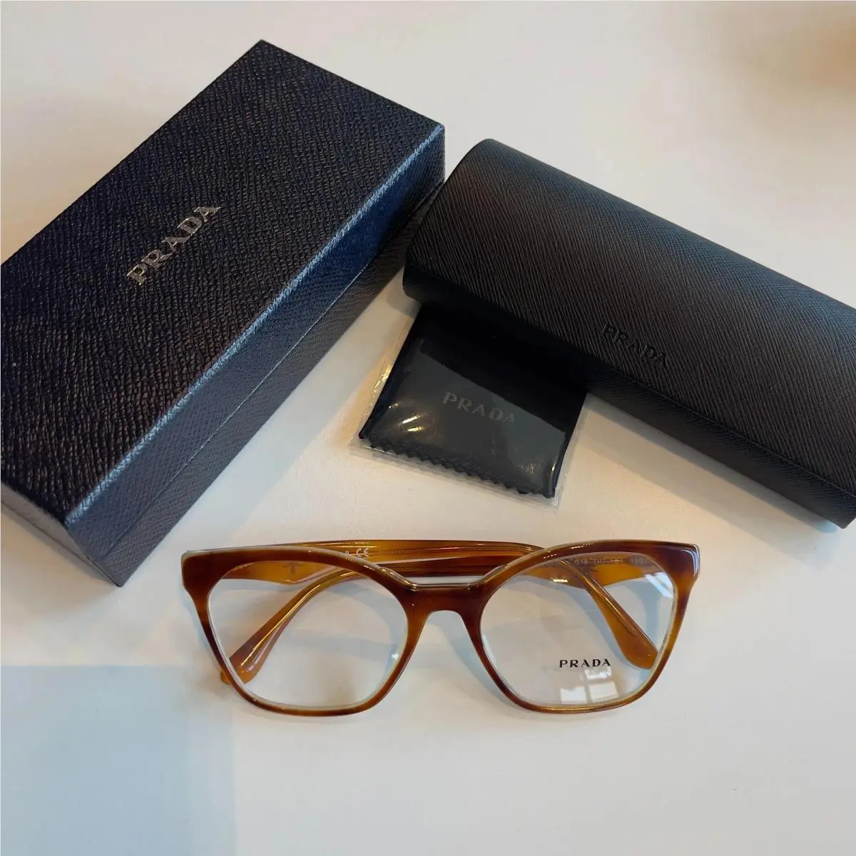 Prada PR 09UV TH 7101 Women Eyeglasses 54-18-140mm- Brown