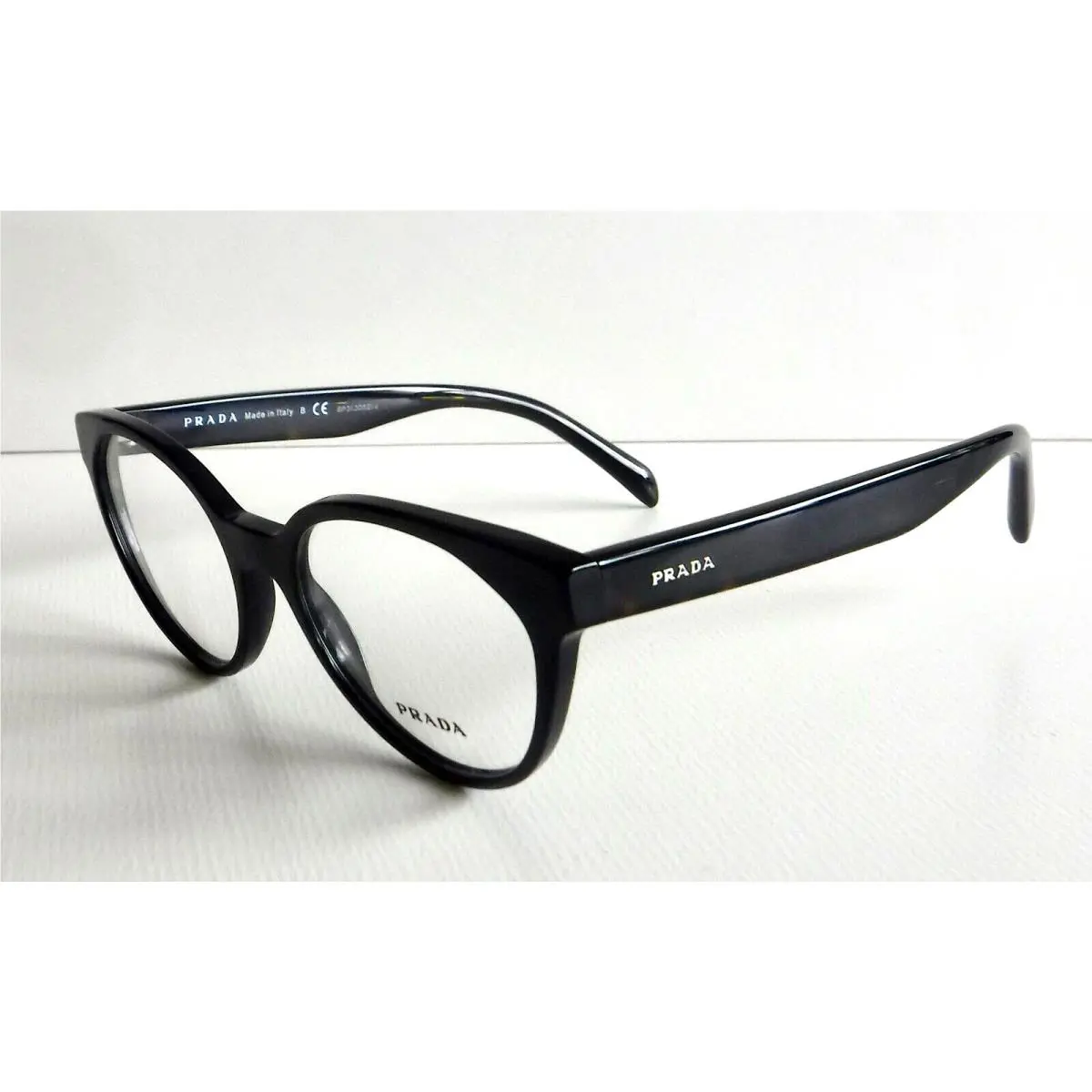 Prada Eyeglasses Vpr 01T 1AB-101 Dark Tortoise Frames Clear Lens Case 51-18-140