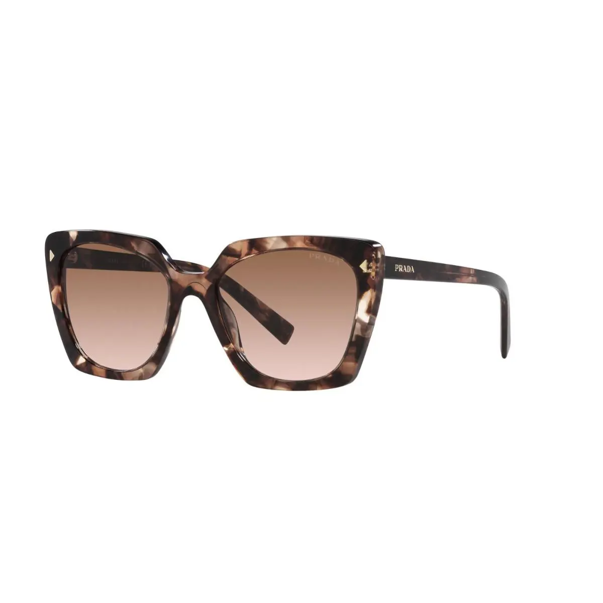 Prada PR 23ZS Caramel Havana/brown Shaded 07R-0A6 Sunglasses