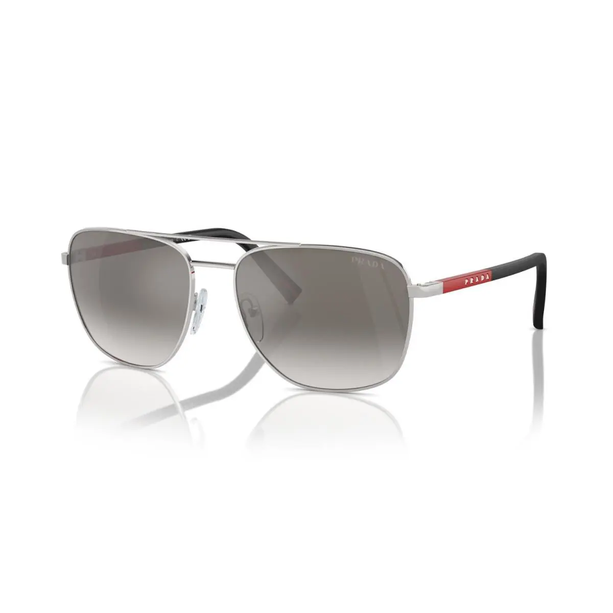 Prada Linea Rossa PS 54ZS Silver/grey Silver Mirrored 1BC02M Sunglasses