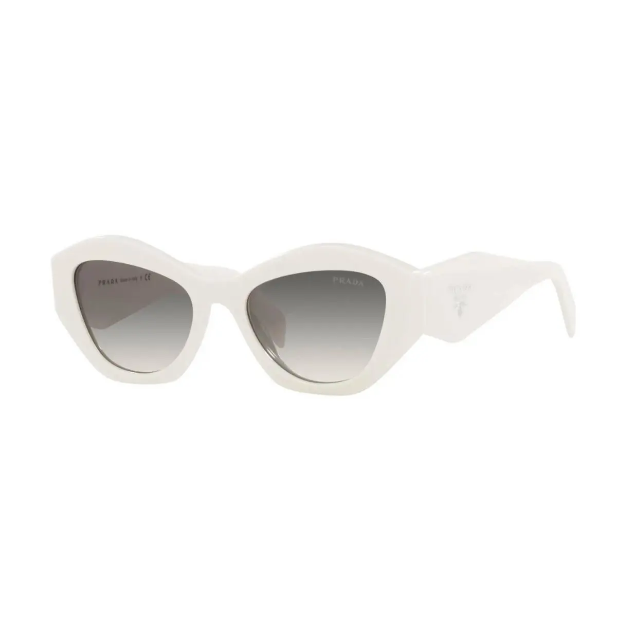 Prada Symbole PR 07YS White/grey Shaded 142-130 Sunglasses - Frame: White, Lens: Grey Shaded