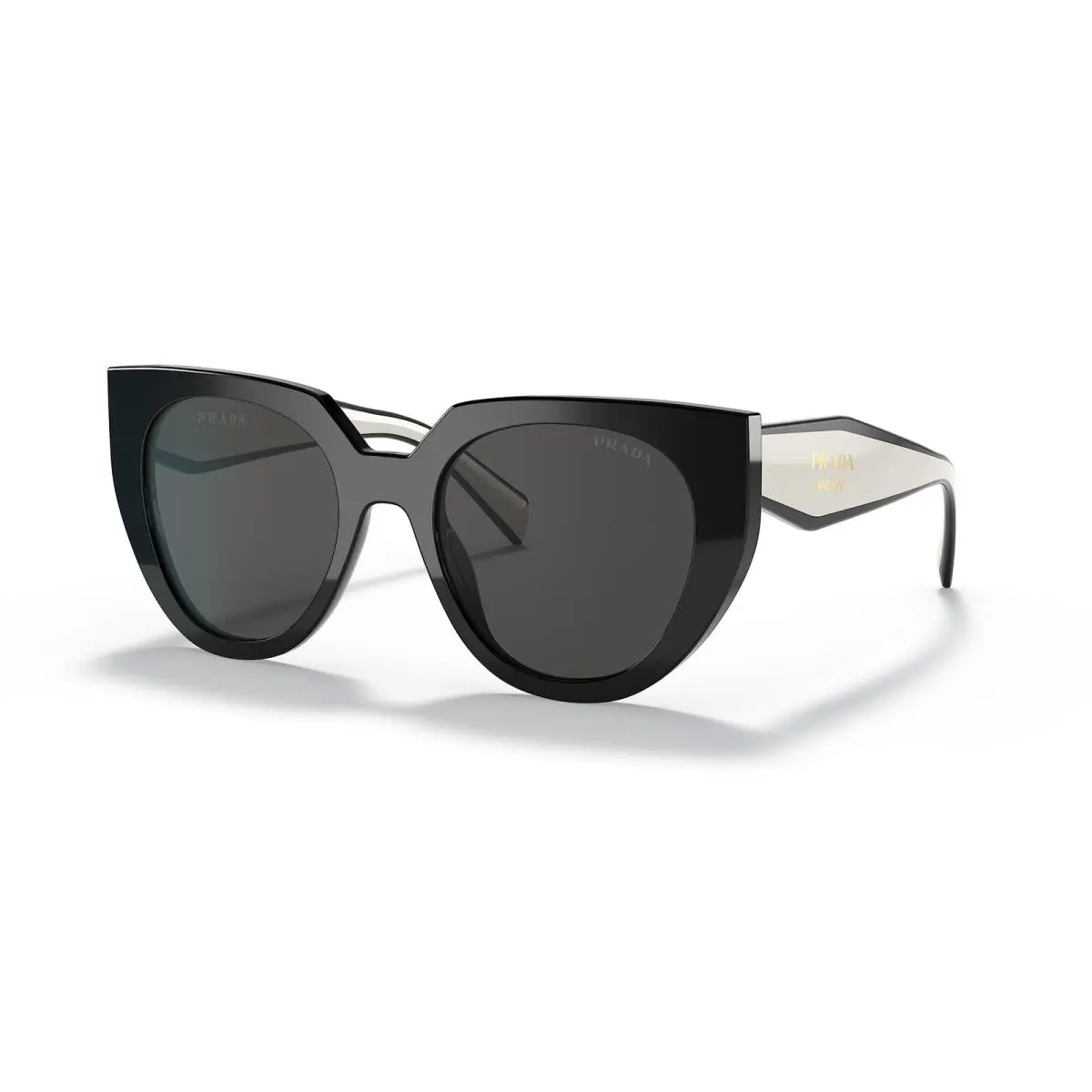 Prada Sunglasses PR14WS 09Q5S0 52mm Black Talc / Dark Grey Lens