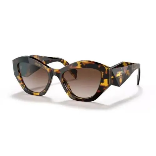 Prada Woman Sunglasses PR07YS Honey Havana VAU6S1 Brown Gradient Lens 53mm