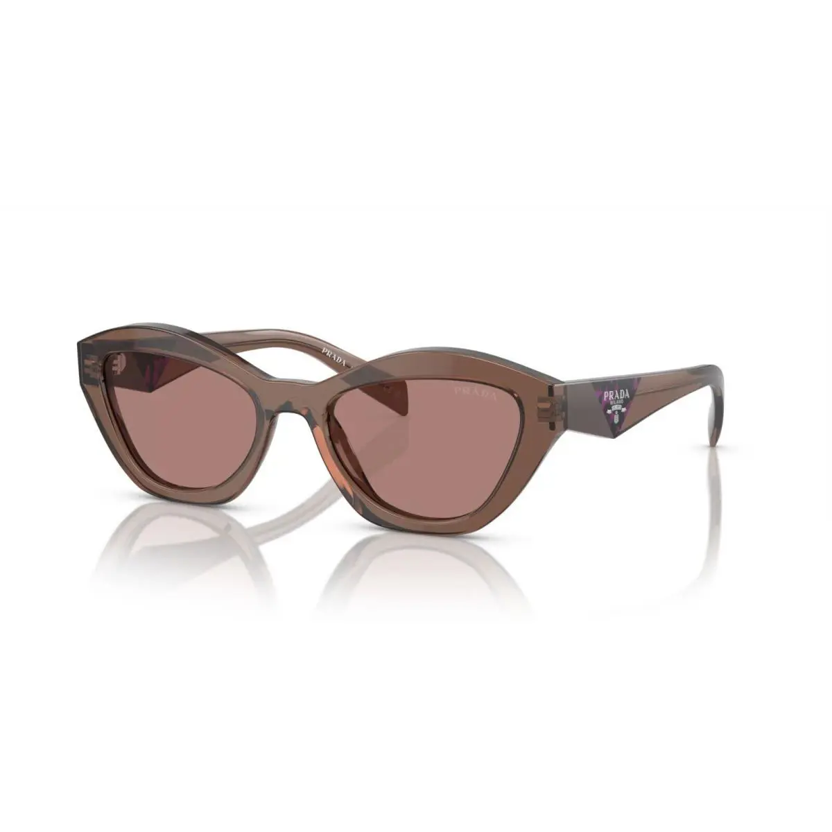 Prada PR A02S Brown Transparent/brown 17O-60B Sunglasses