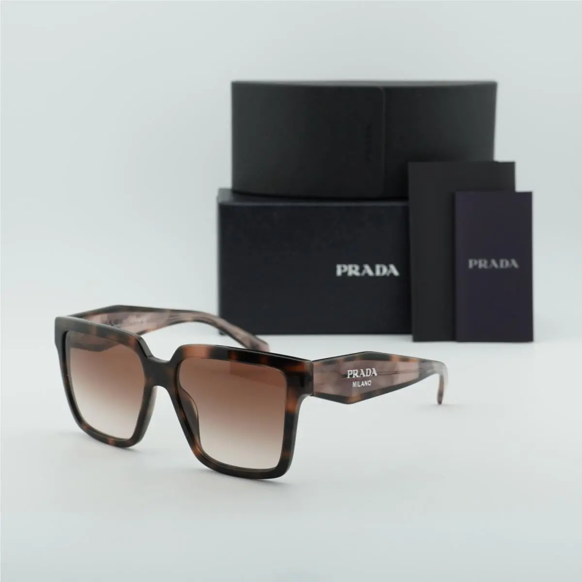 Prada PR24ZS 23A0A6 Muave Havana/brown Gradient 56-16-140 Sunglasses