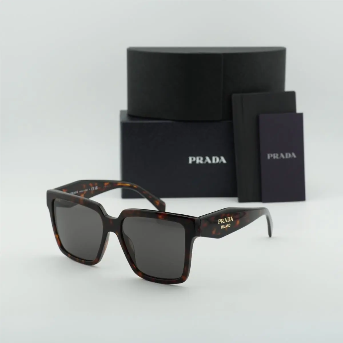 Prada PR24ZS 17N40L Root Havana/dark Grey 56-16-140 Sunglasses
