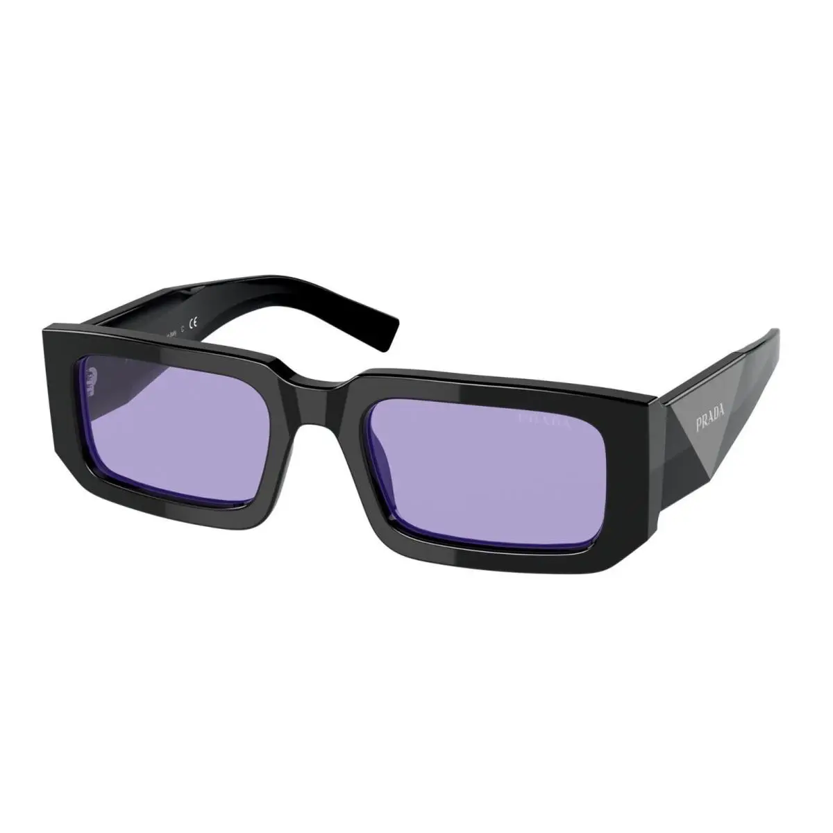 Prada Symbole PR 06YS Black/violet 02Z-01O Sunglasses - Frame: Black, Lens: Violet