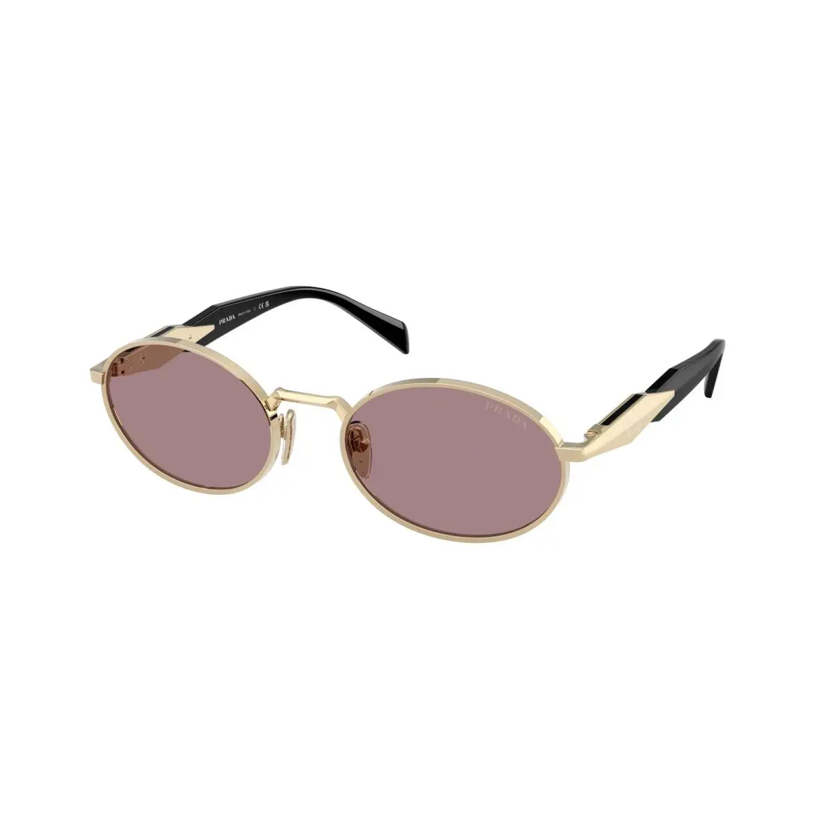 Prada Sunglasses PR65ZS ZVN20I 55mm Pale Gold / Light Purple Lens