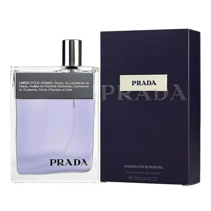 Prada Amber Pour Homme Men 3.4 oz 100 ml Eau De Toilette Spray