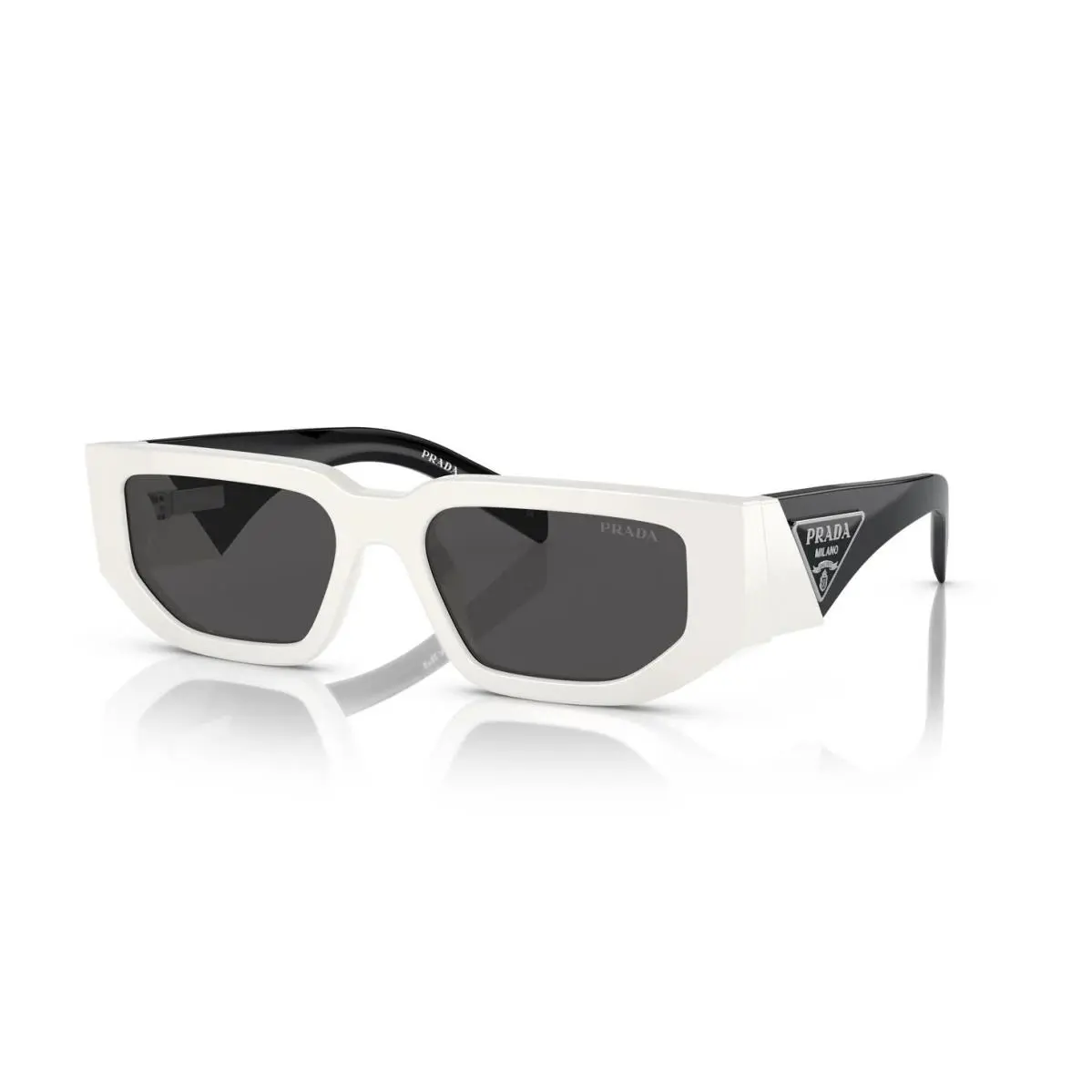 Prada PR 09ZS White/dark Grey 142-5S0 Sunglasses