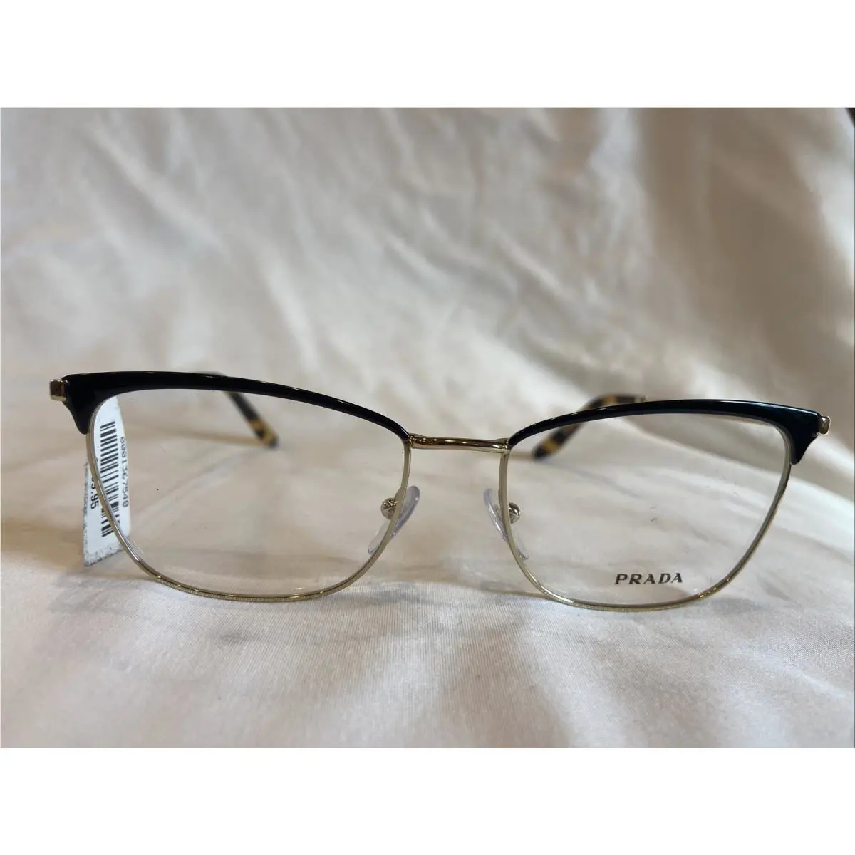 Prada Vpr 57W 55 17 AAV-101 140 Eyeglasses Frames Black Gold