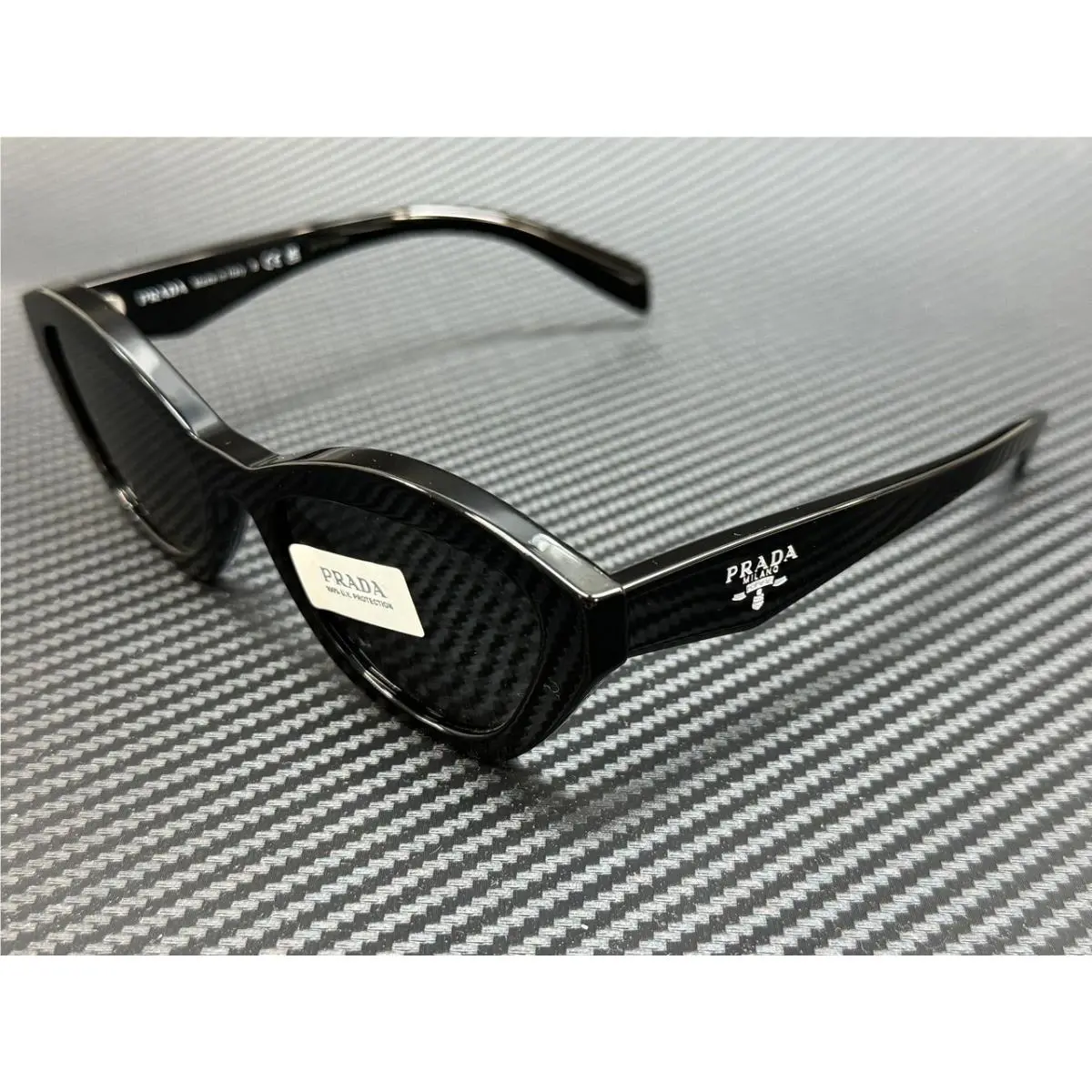 Prada PR A02S 16K08Z Black Dark Grey Women`s 52 mm Sunglasses