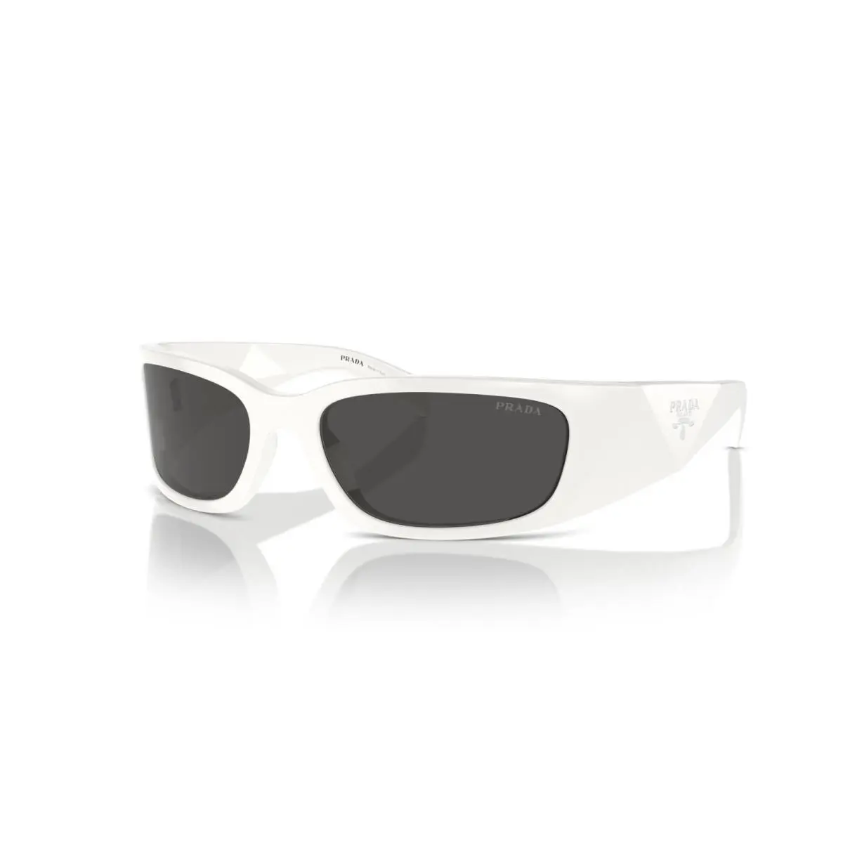 Prada PR A19S Talc White/dark Grey 142-5S0 Sunglasses