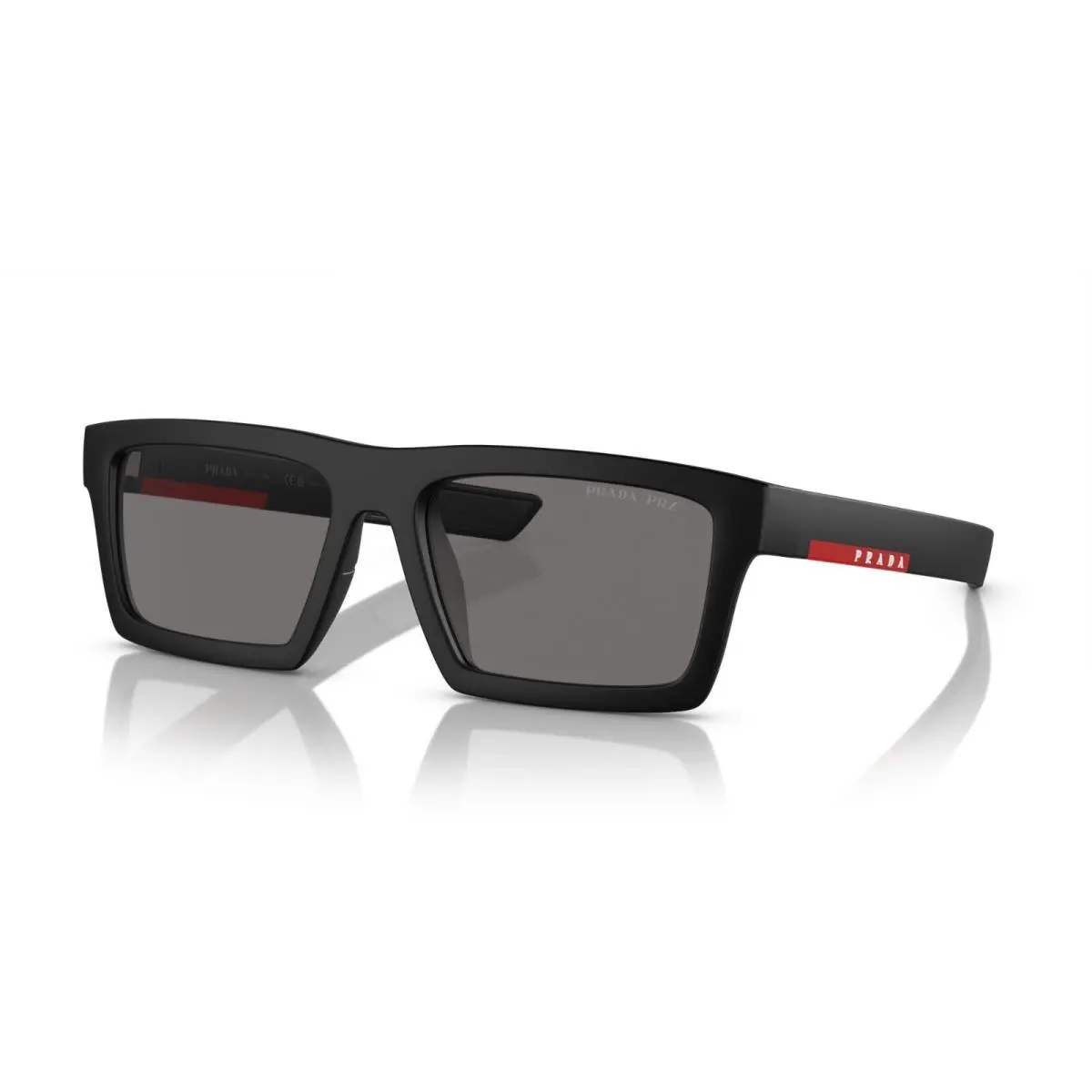 Prada Linea Rossa Sps 02ZSU Matte Black/dark Grey Polarized 1BO-02G Sunglasses