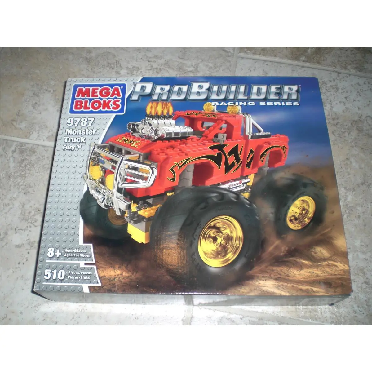 Mega Bloks 9787 Monster Truck Fury Probuilder Series 510 pc Collector Set