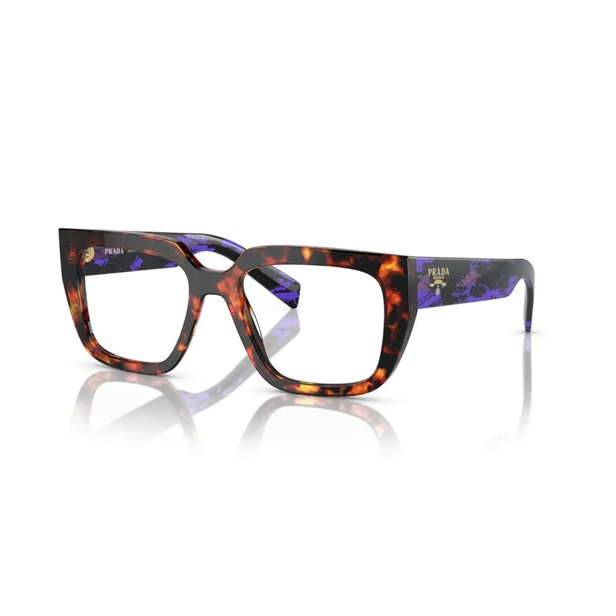 Prada PR A03V Havana 14O-1O1 Eyeglasses