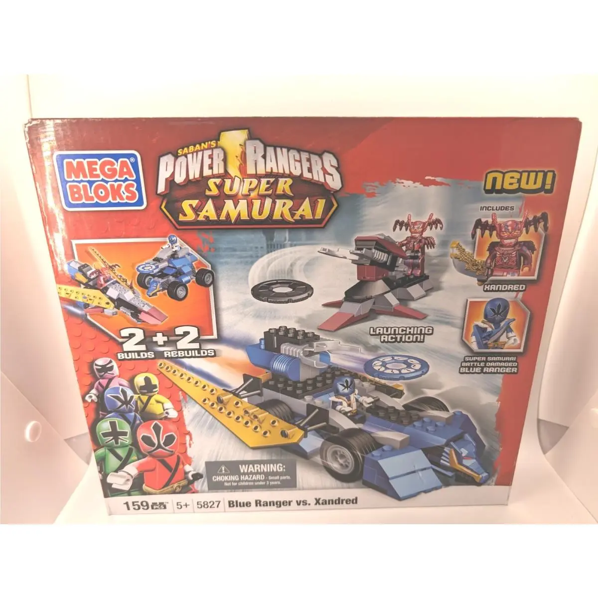 Mega Bloks Power Rangers Samurai Blue Ranger vs Xandred