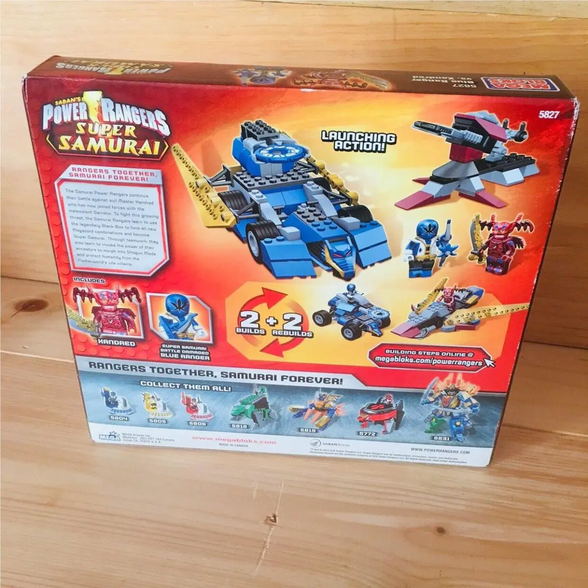 Mega Bloks Power Rangers Samurai Blue Ranger vs Xandred