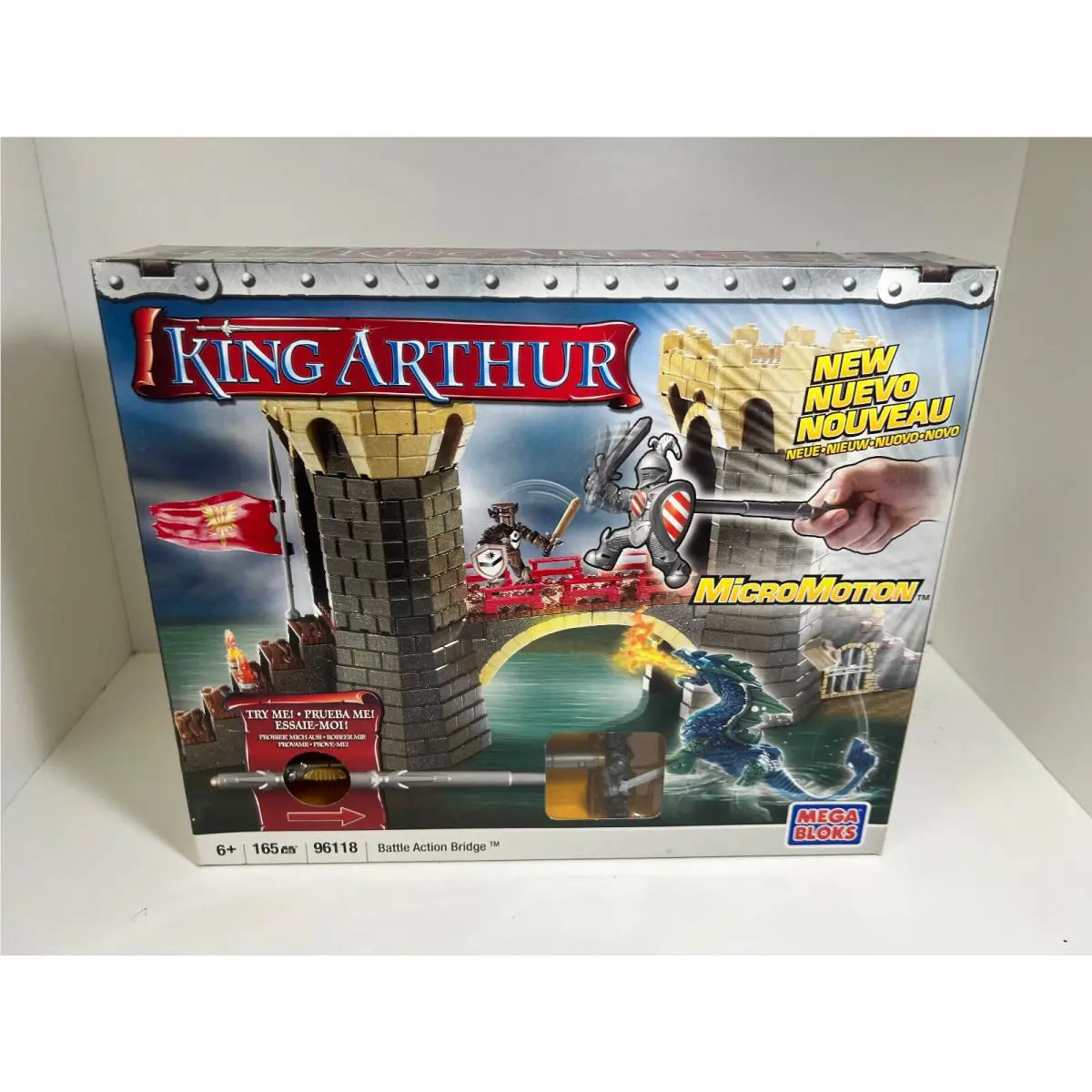 Vintage 2008 Mega Bloks King Arthur Battle Action Bridge 96118 Building Set
