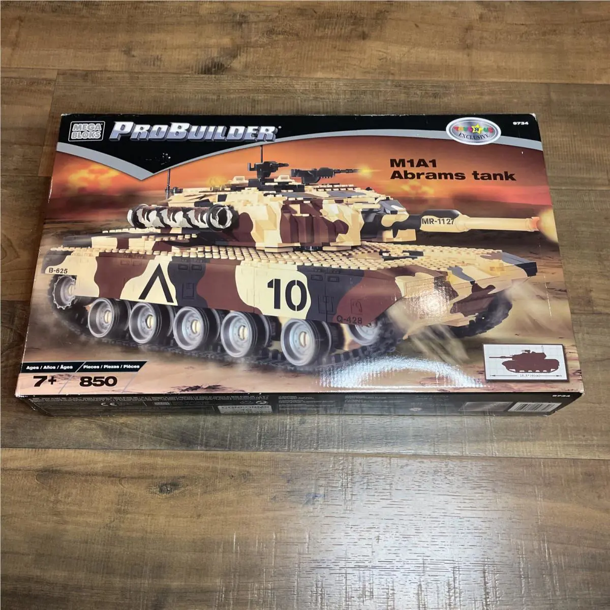 Mega Bloks Probuilder M1A1 Abrams Tank Set 9734 Building Blocks 2002