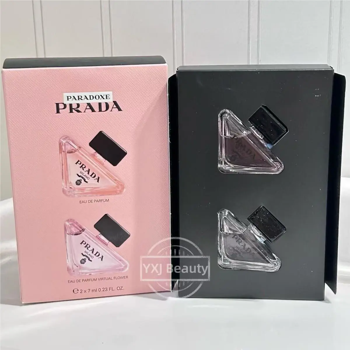 2PC Prada Paradoxe Edp Perfume Women Splash Travel Mini Set 2x 7ml/0.23oz