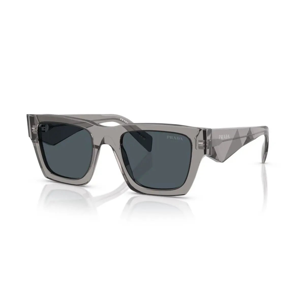 Prada PR A06S Transparent Dark Grey/dark Grey 16Z-70B Sunglasses