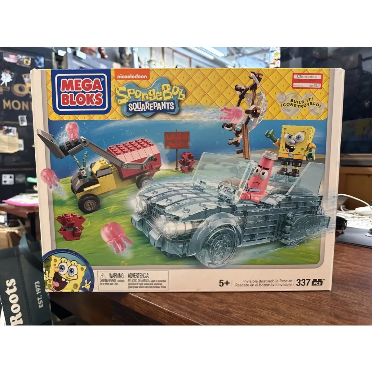 Spongebob Squarepants Patrick Invisible Boatmobile Rescue Mega Bloks