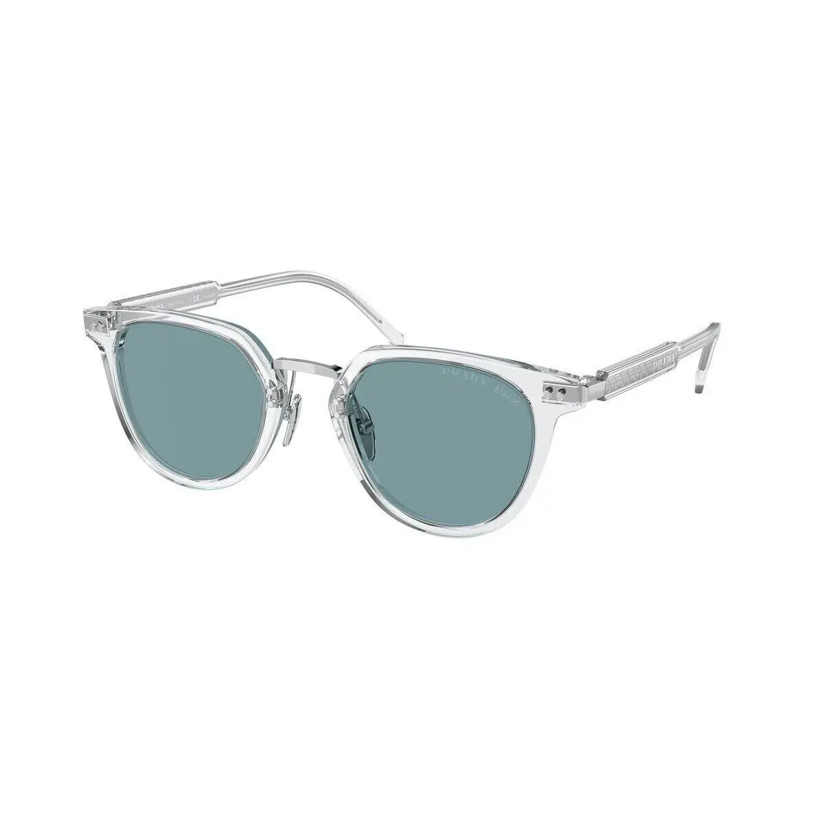 Prada PR 17YS Crystal/green Polarized 2AZ04D Sunglasses