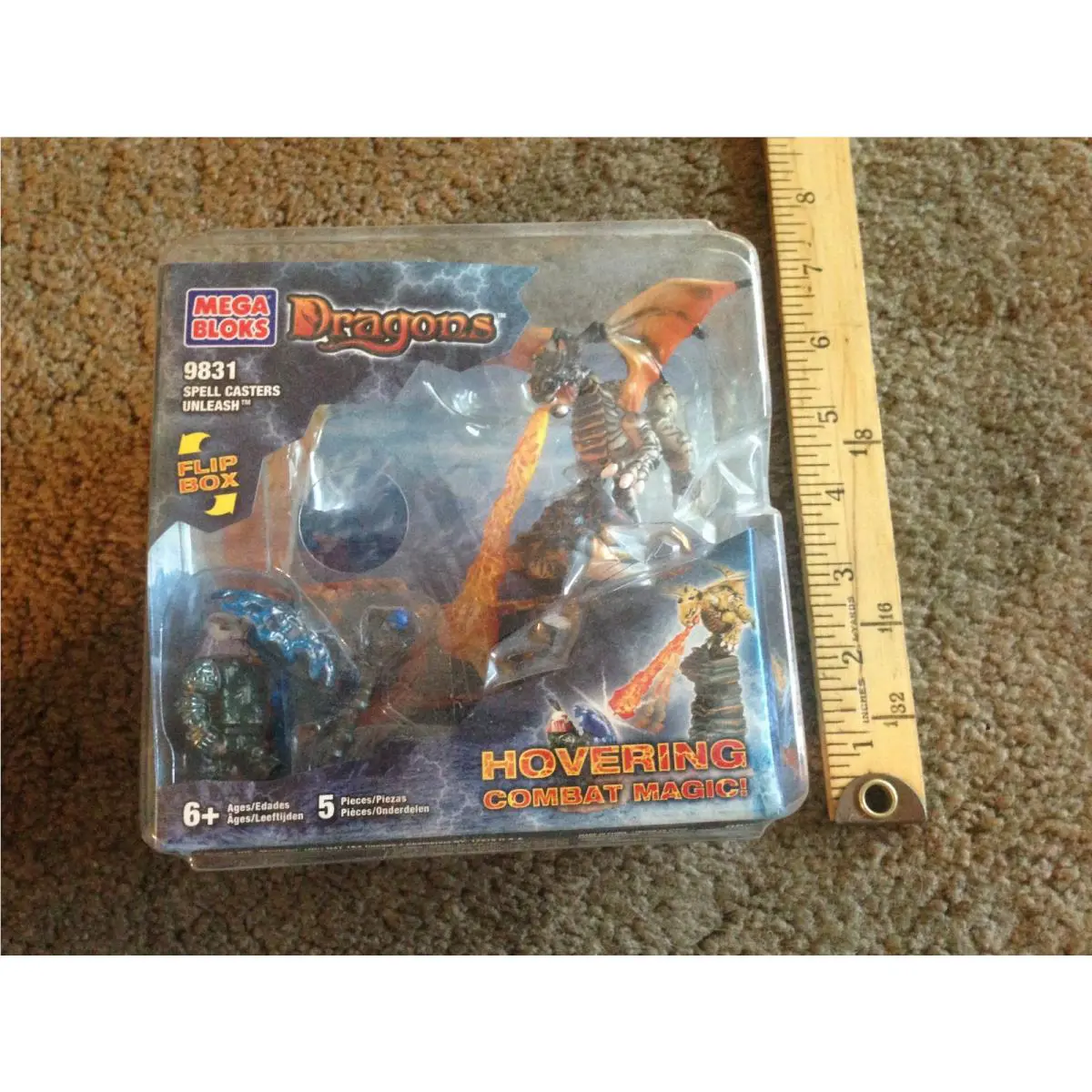 Mega Bloks Dragons Metal Age Hovering Combat Magic Dragon 9831