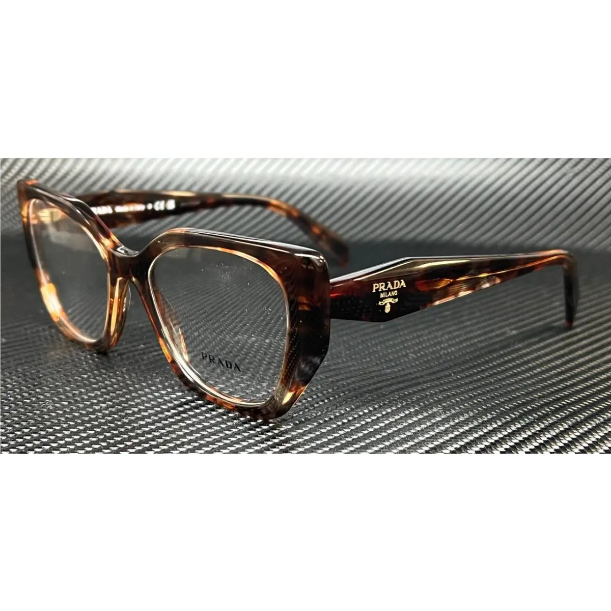 Prada PR 18WV 07R1O1 Brown Tortoise Women`s 52 mm Eyeglasses