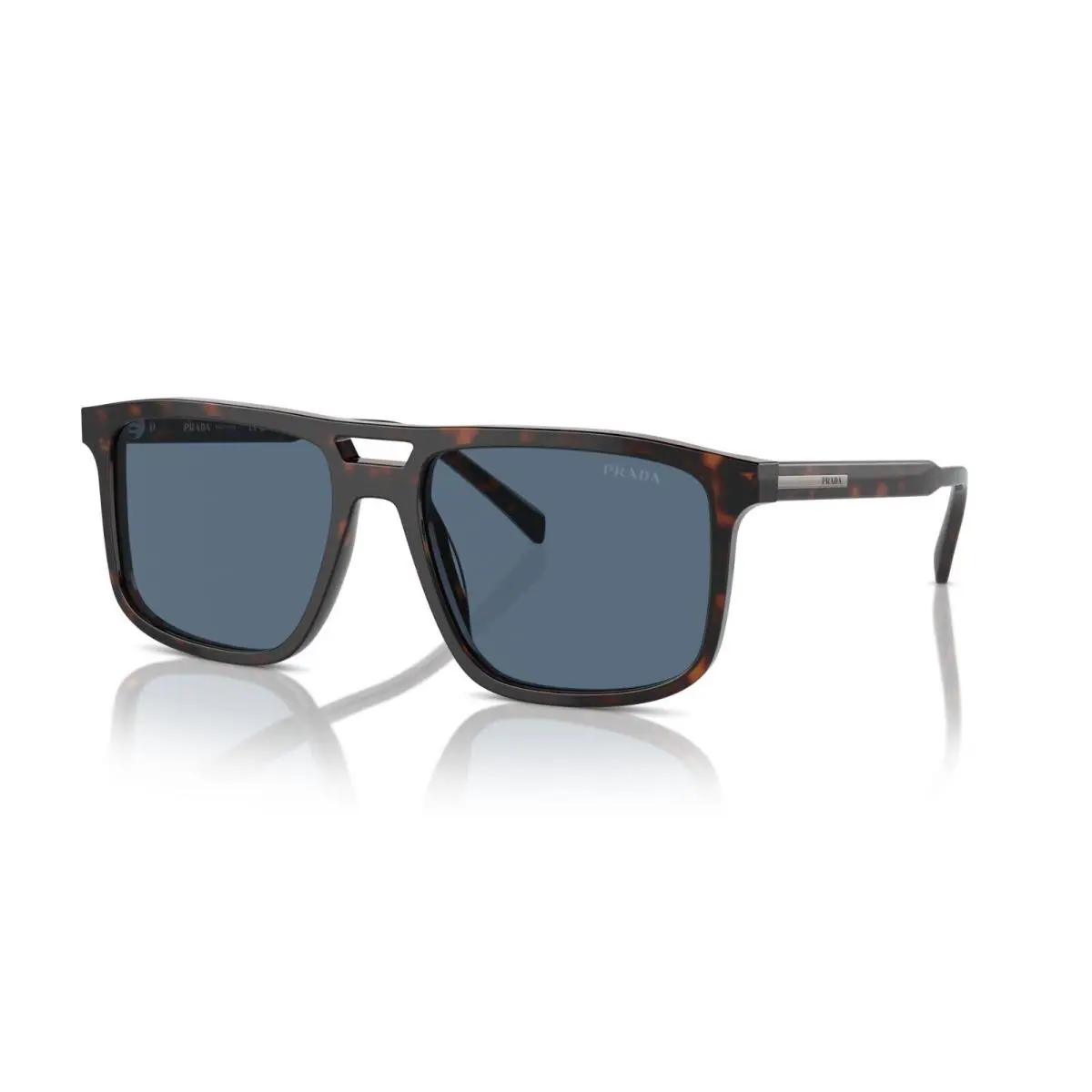 Prada PR A22S Radica Tortoise/dark Blue 17N06A Sunglasses