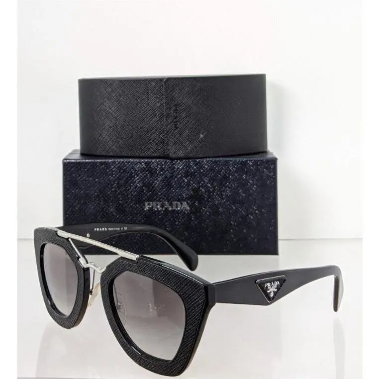 Prada Sunglasses Spr 14S Sunglasses 1AB - 0A7 Black Frame