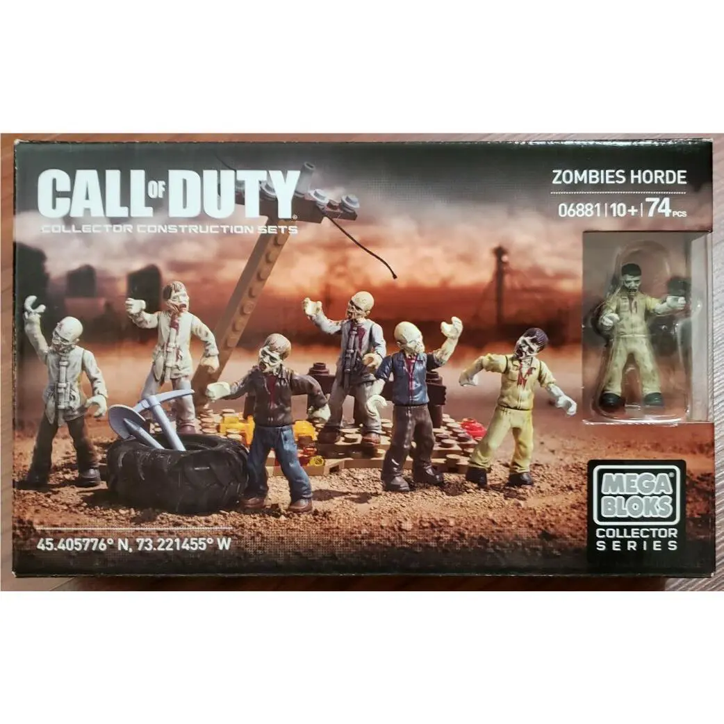 Mega Bloks Construx Call of Duty 06826 Zombies Horde 6 Mini Figs Vhtf