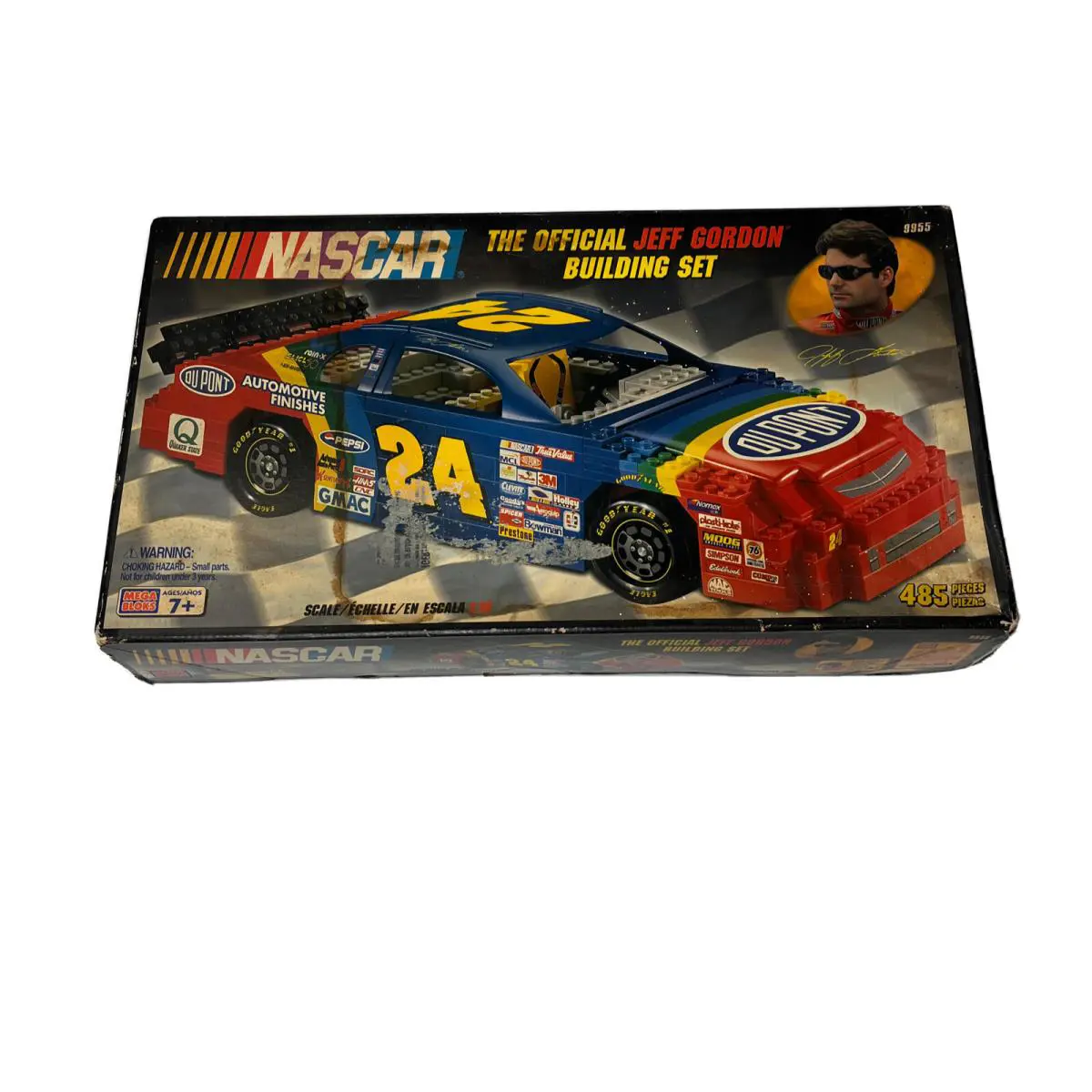 Nascar Jeff Gordon 24 Mega Bloks 9955 Race Car Htf 485 Pieces Ages 7+