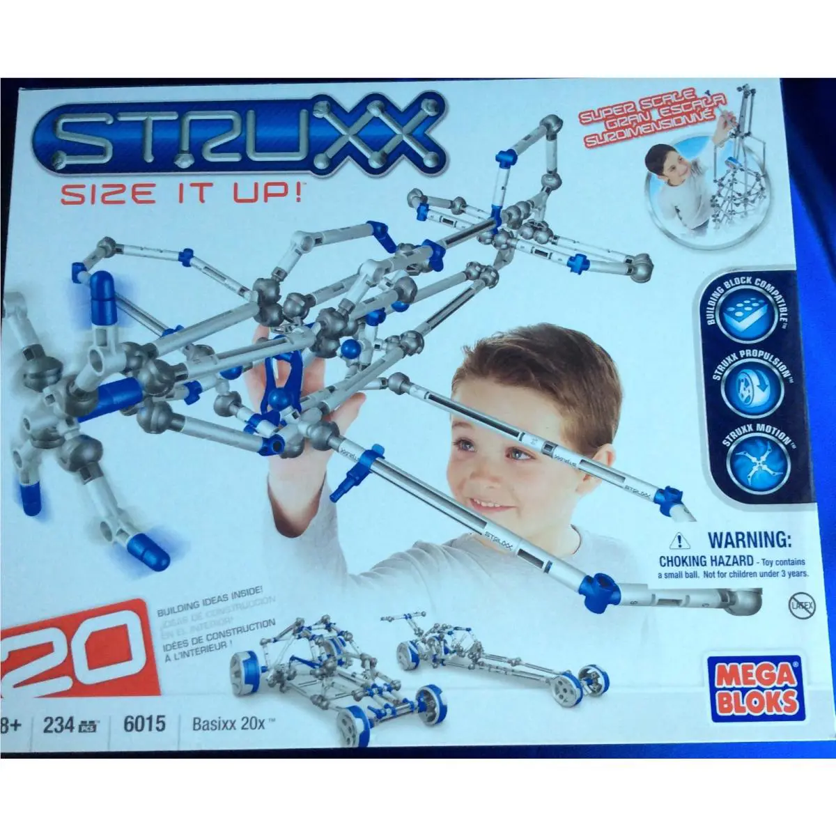 Nib-mega Bloks Struxx 234 Piece Set-age 8 up 6015-ship Free