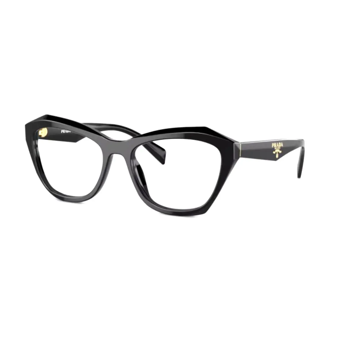 Classic Prada Eyeglasses Vpr A20 16K-1O1 54-18 135 Black Cat Eye Frames