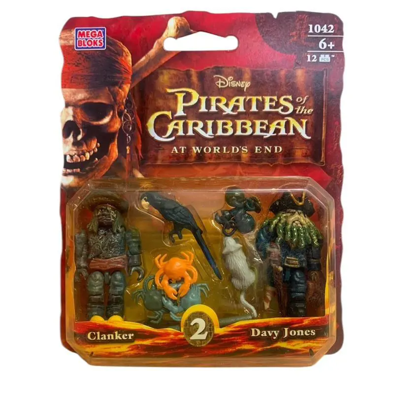 Mega Bloks Pirates Of The Caribbean Clanker and Davy Jones 1042