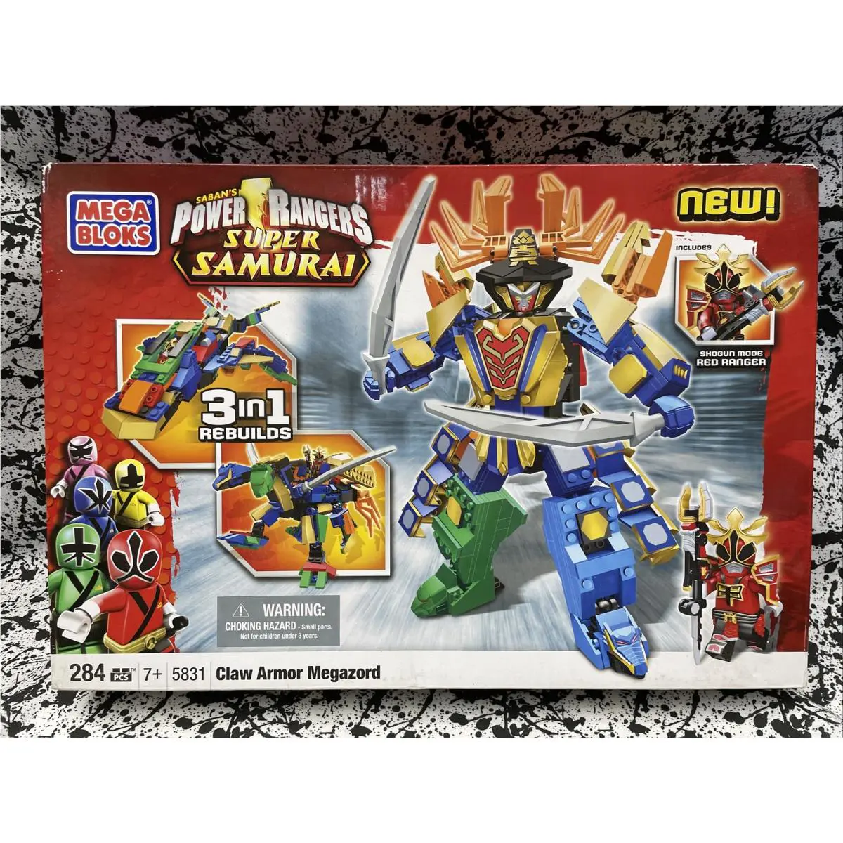 Mega Bloks Power Rangers Super Samurai Claw Hammer Megazord 5831