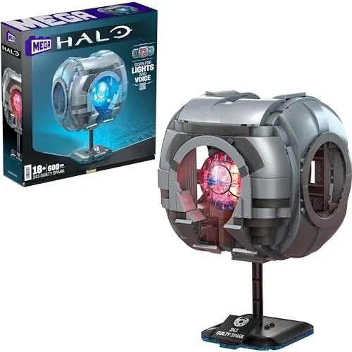 Mega Bloks Halo 343 Guilty Spark Lights Sounds Build Display Set - HRR69