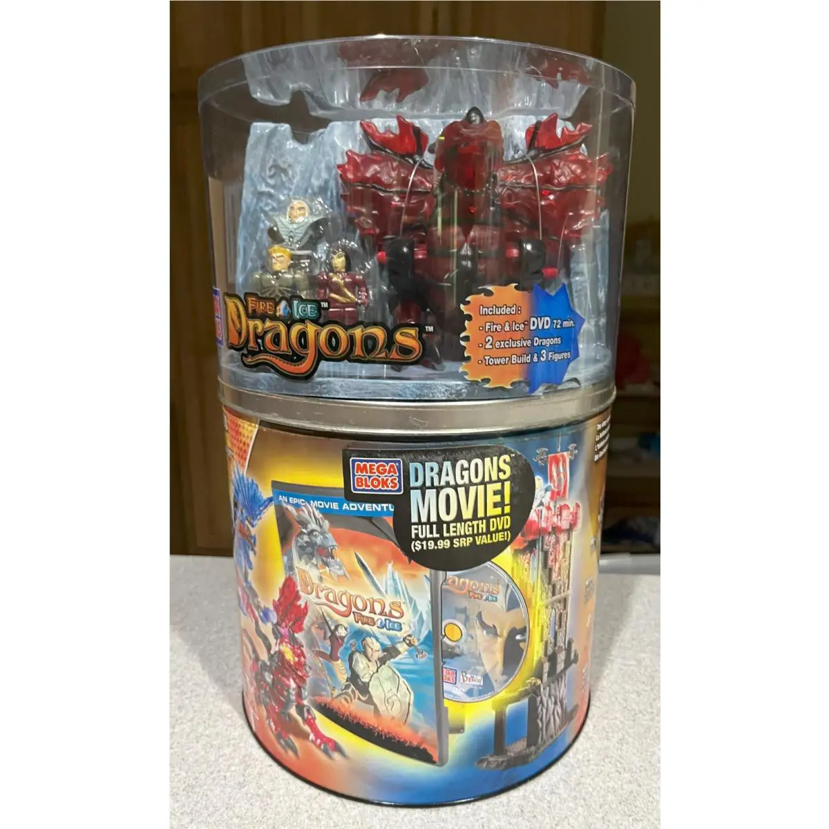 Mega Bloks Fire Ice Dragons Movie Edition Set 9828 Complete 2005