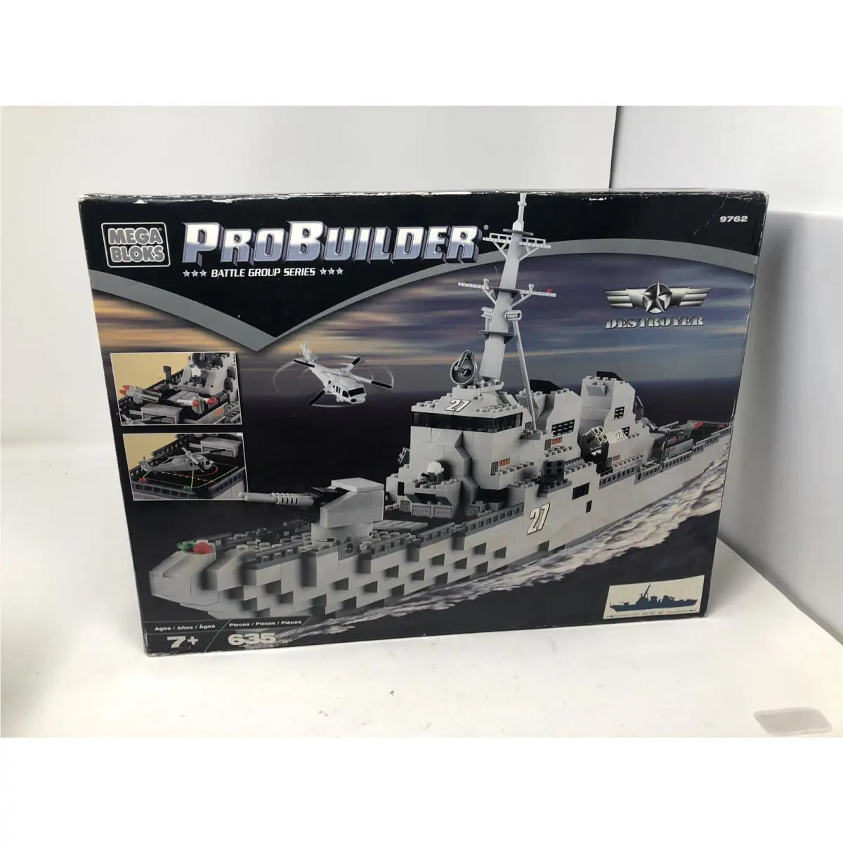 Megablocks Pro Builder Destroyer 9762 Battle Group Series Rare